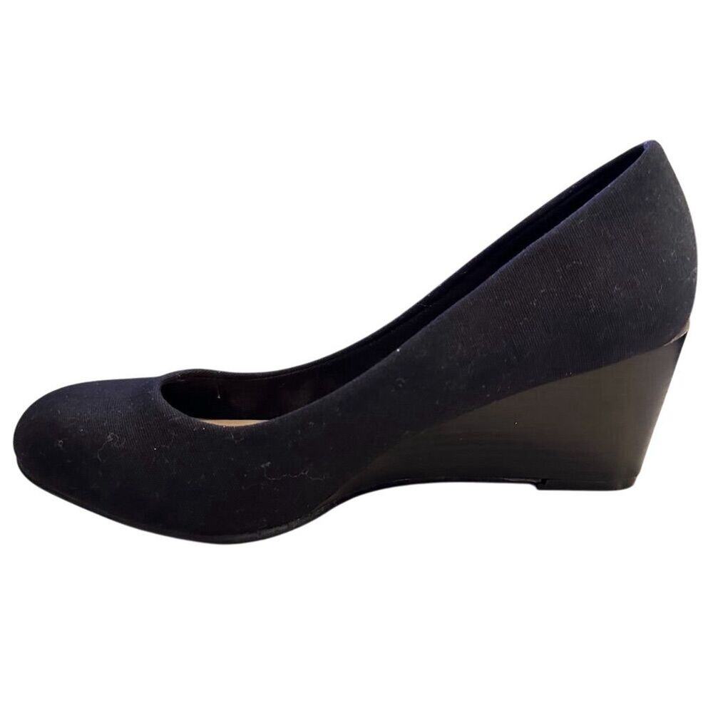 Seychelles Gertrude Women's Black Wedge Heels Size 7 Slip-On - Picture 6 of 11